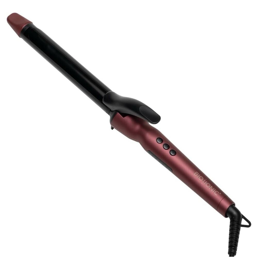 Bio Ionic Long Barrel 1” Curling Iron with Moisture Heat Technology